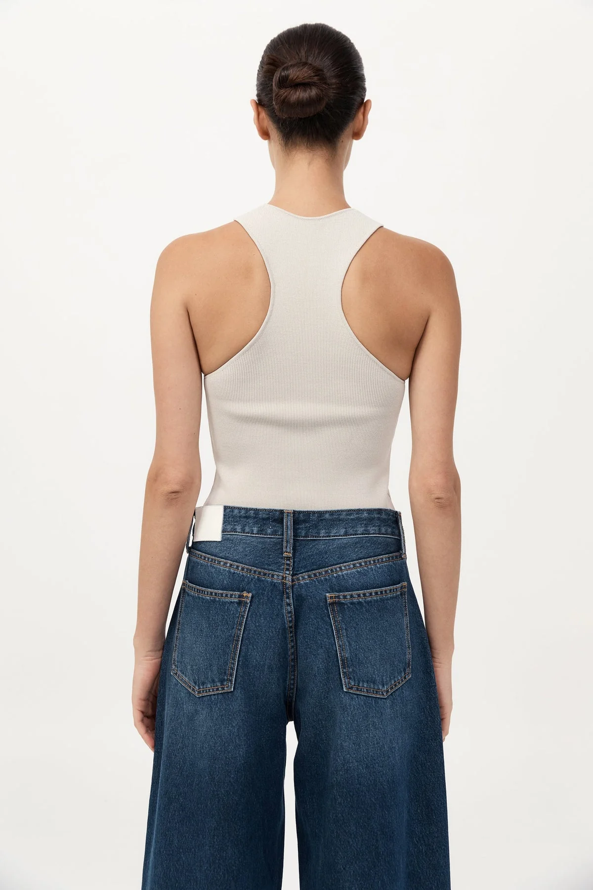 Sculpted Knit Top Silver - Image 5