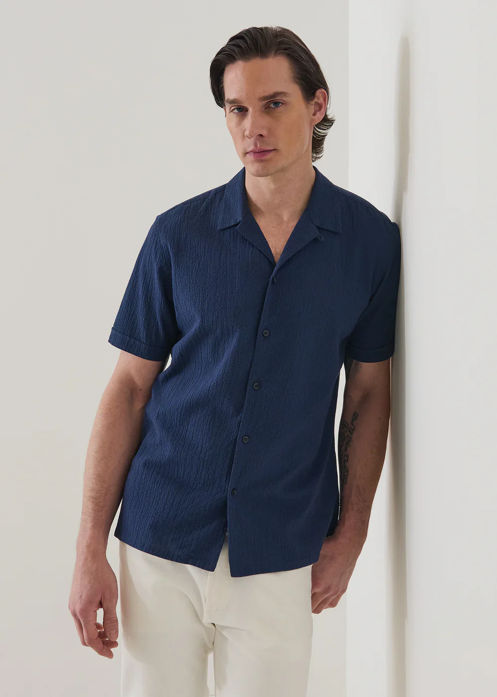Seersucker Cotton Stretch Shirt - Image 2