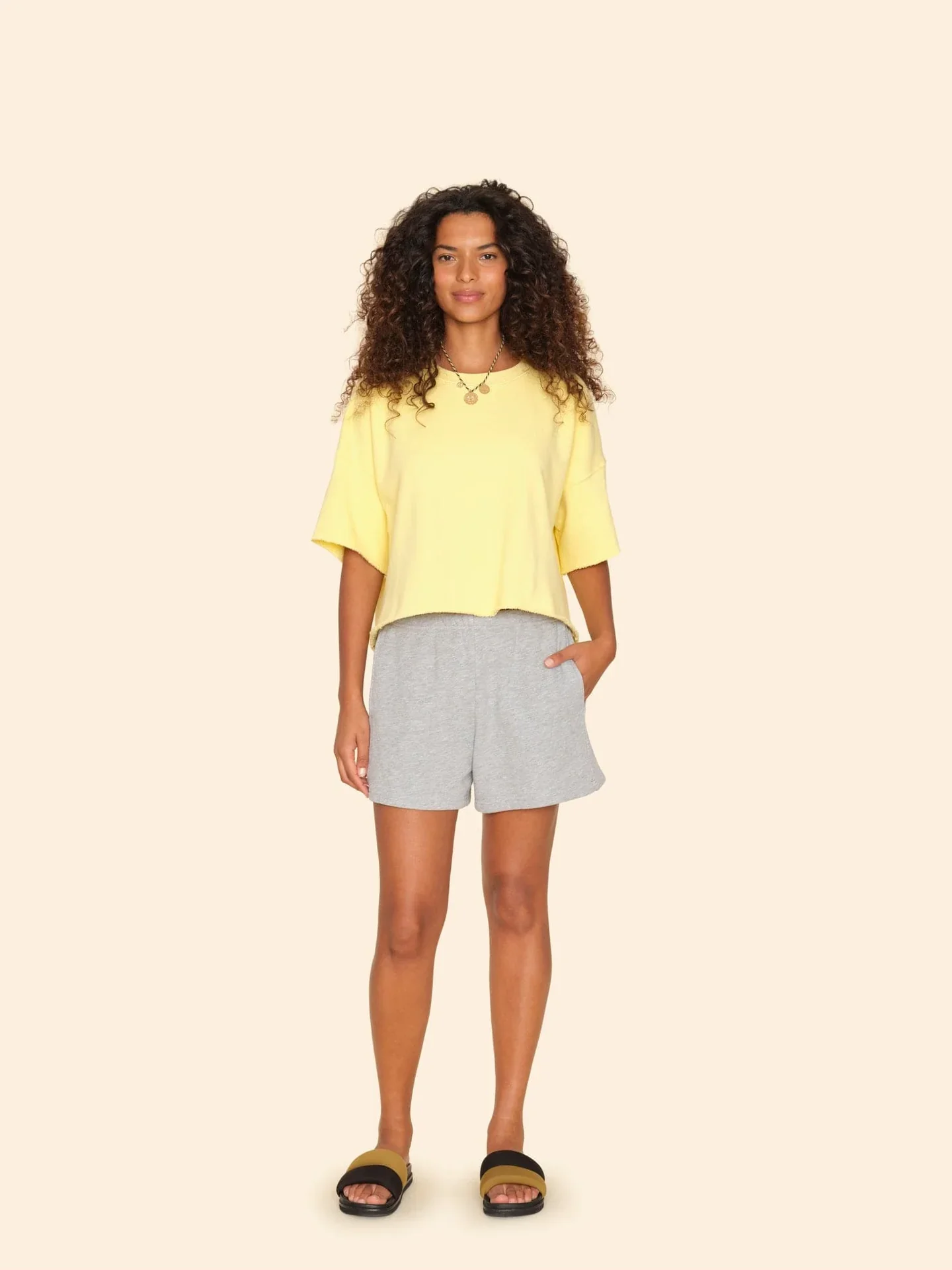 Shayne Sweatshort Heather Grey (Final Sale) - Image 2