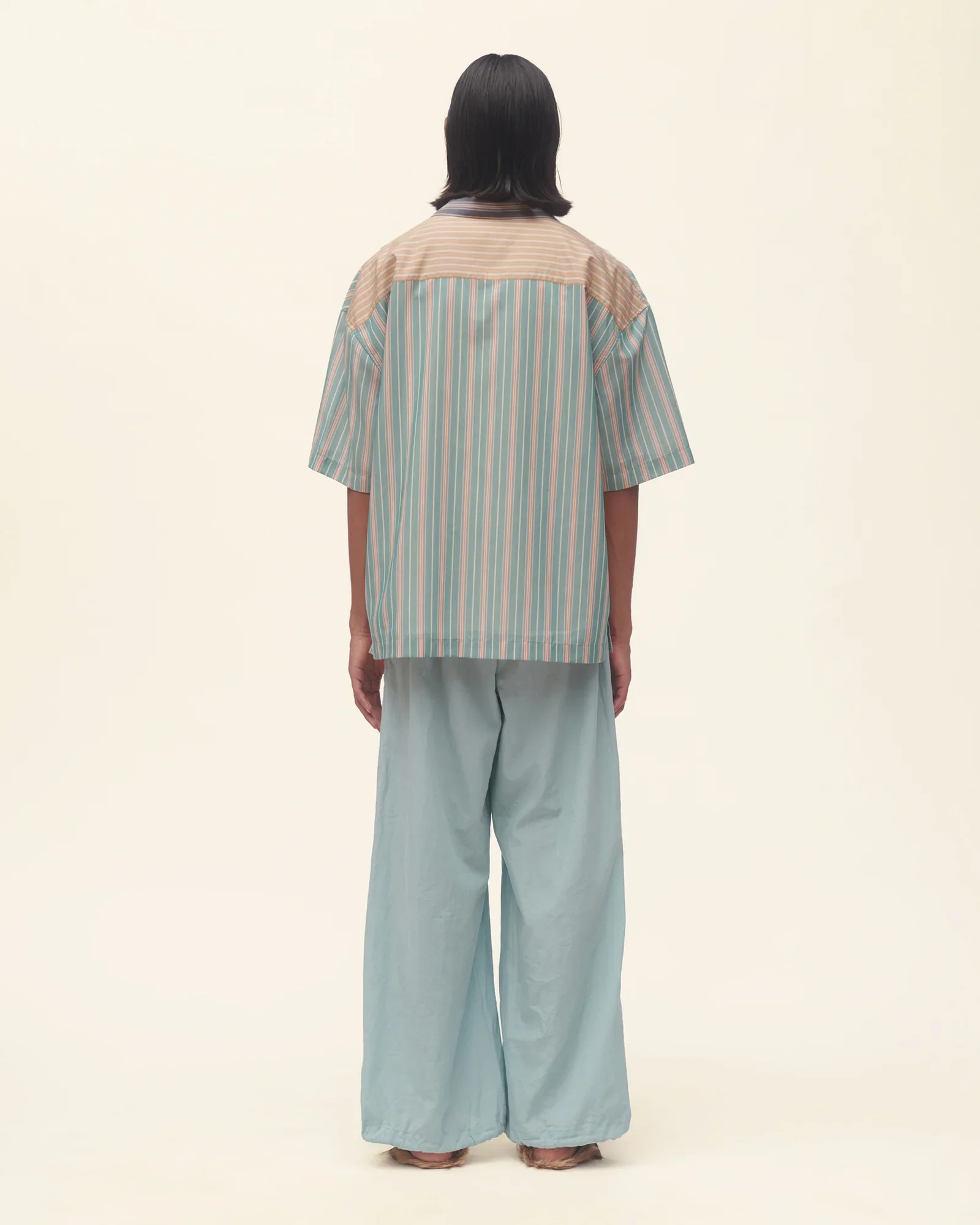 Striped half Placket shirt - Image 2