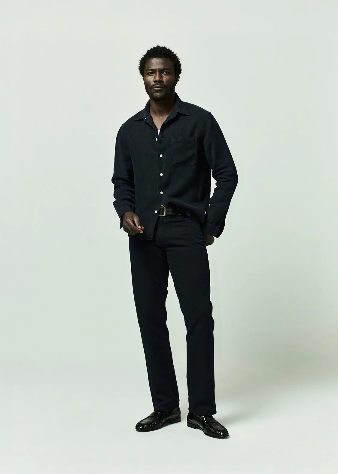 Single Pocket Linen Workshirt - Image 2