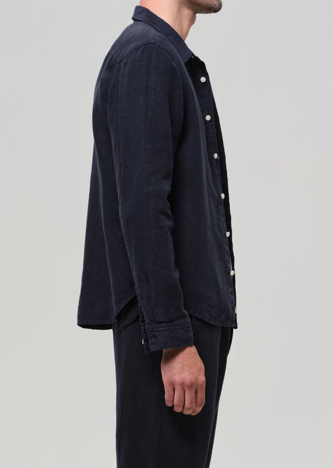 Single Pocket Linen Workshirt - Image 3