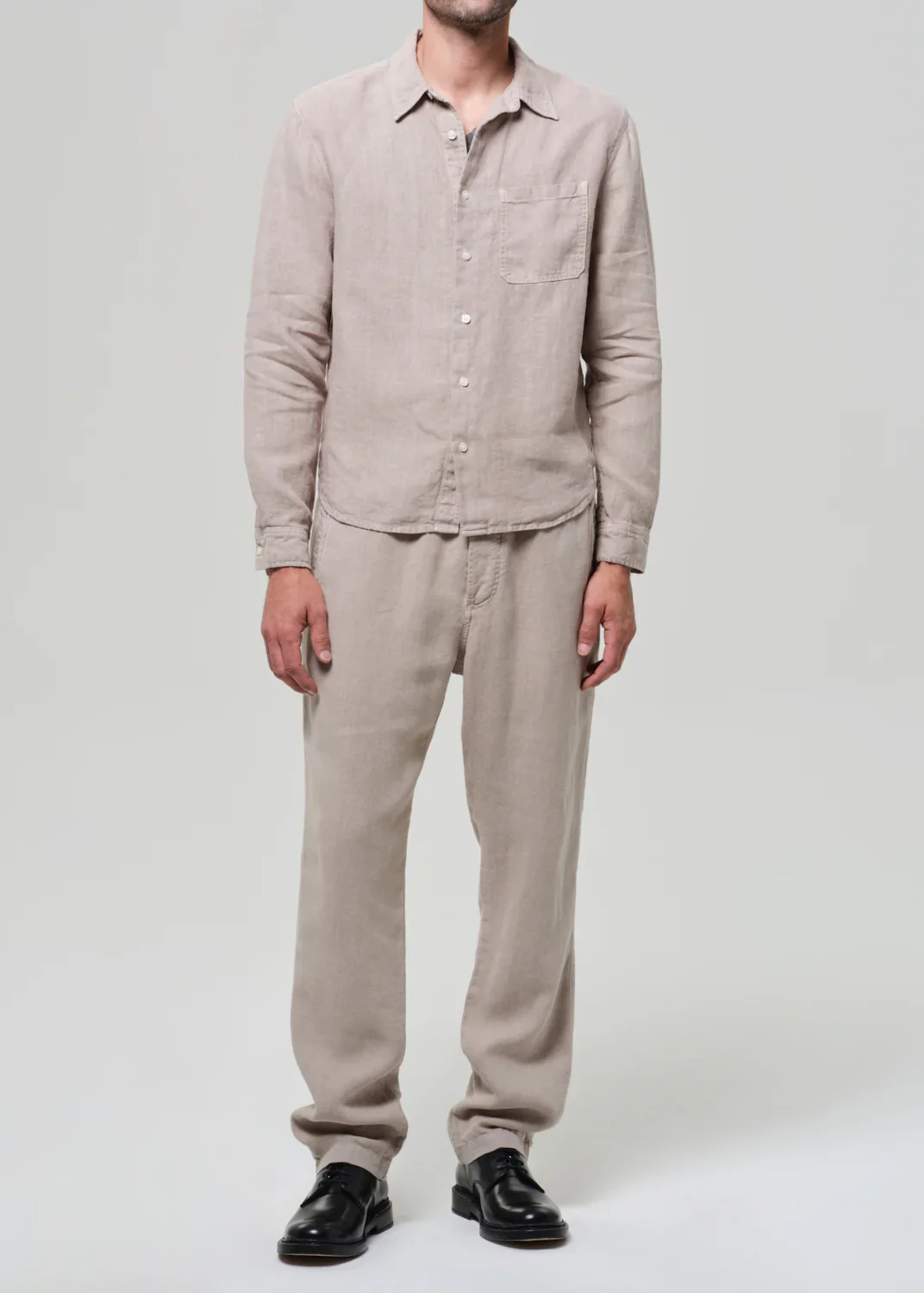 Single Pocket Linen Workshirt - Image 3