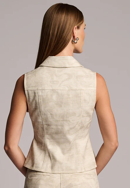 SKYLAR TOP - CAMO PRINT IVORY - Image 5