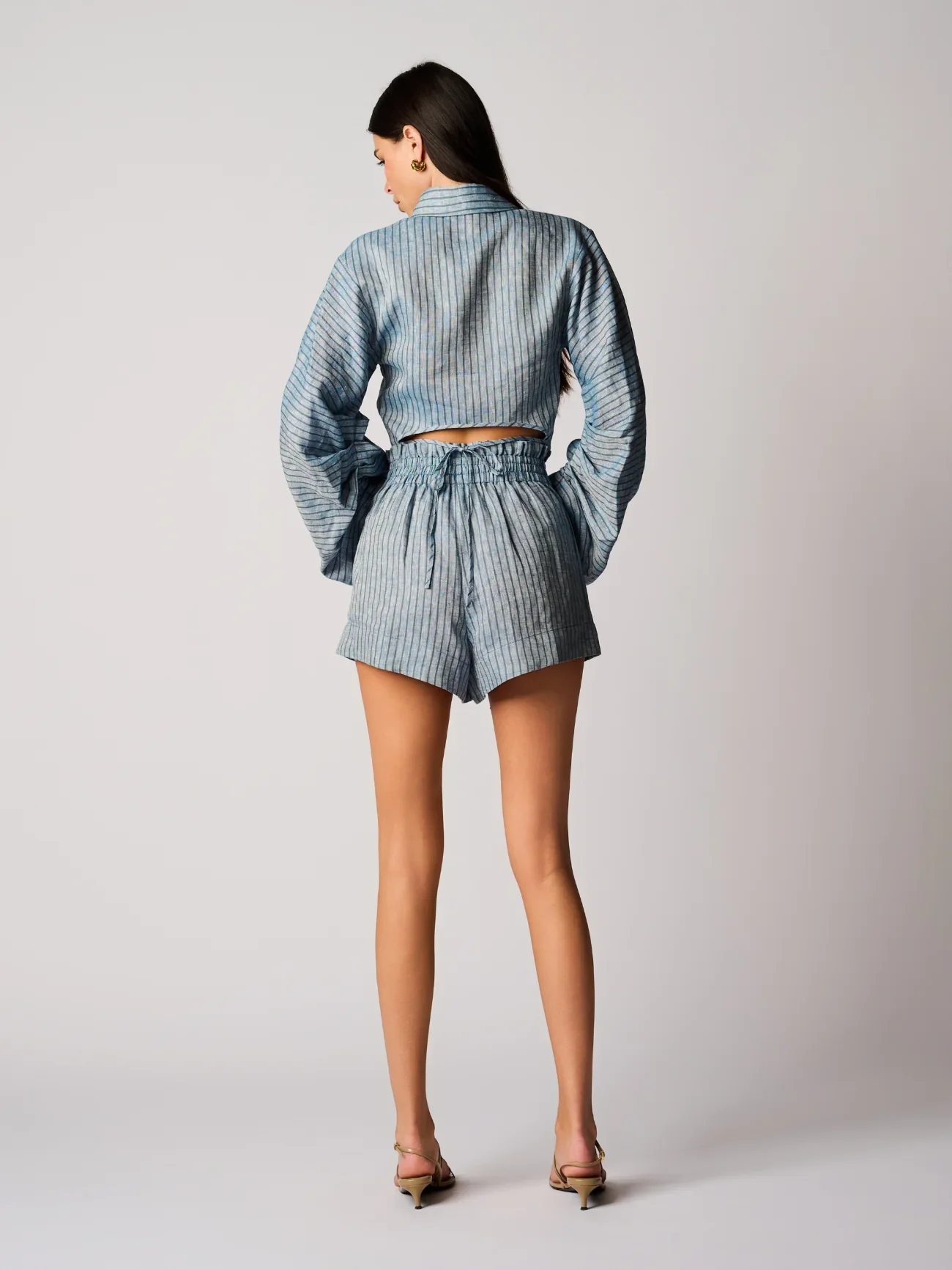 Mira Short Blue Stripe - Image 3