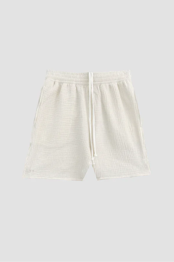 Smooth Lounge Shorts Angel Weave Ivory - Image 4