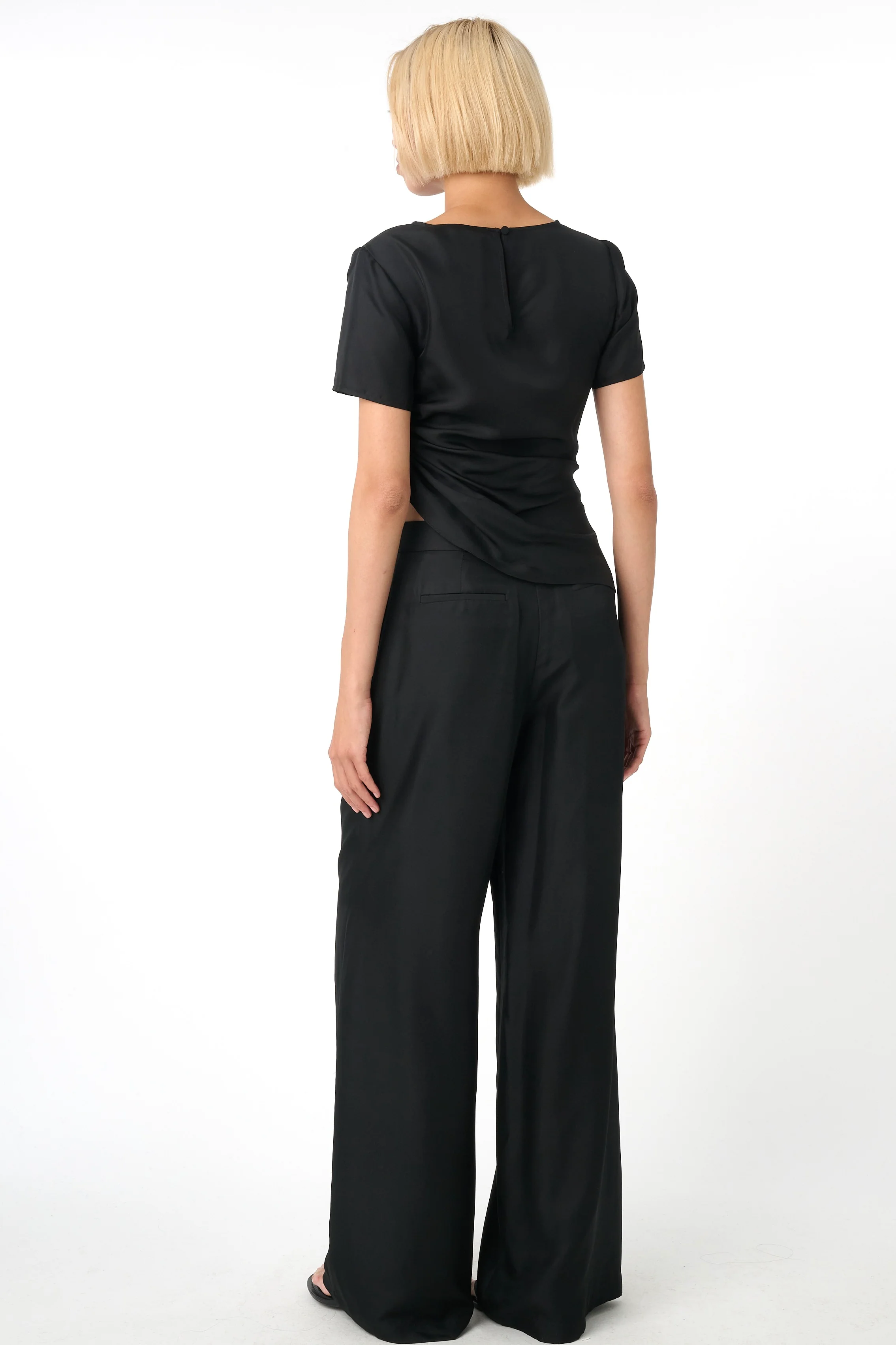 Solara Pleated Wide Leg Trouser - Image 2