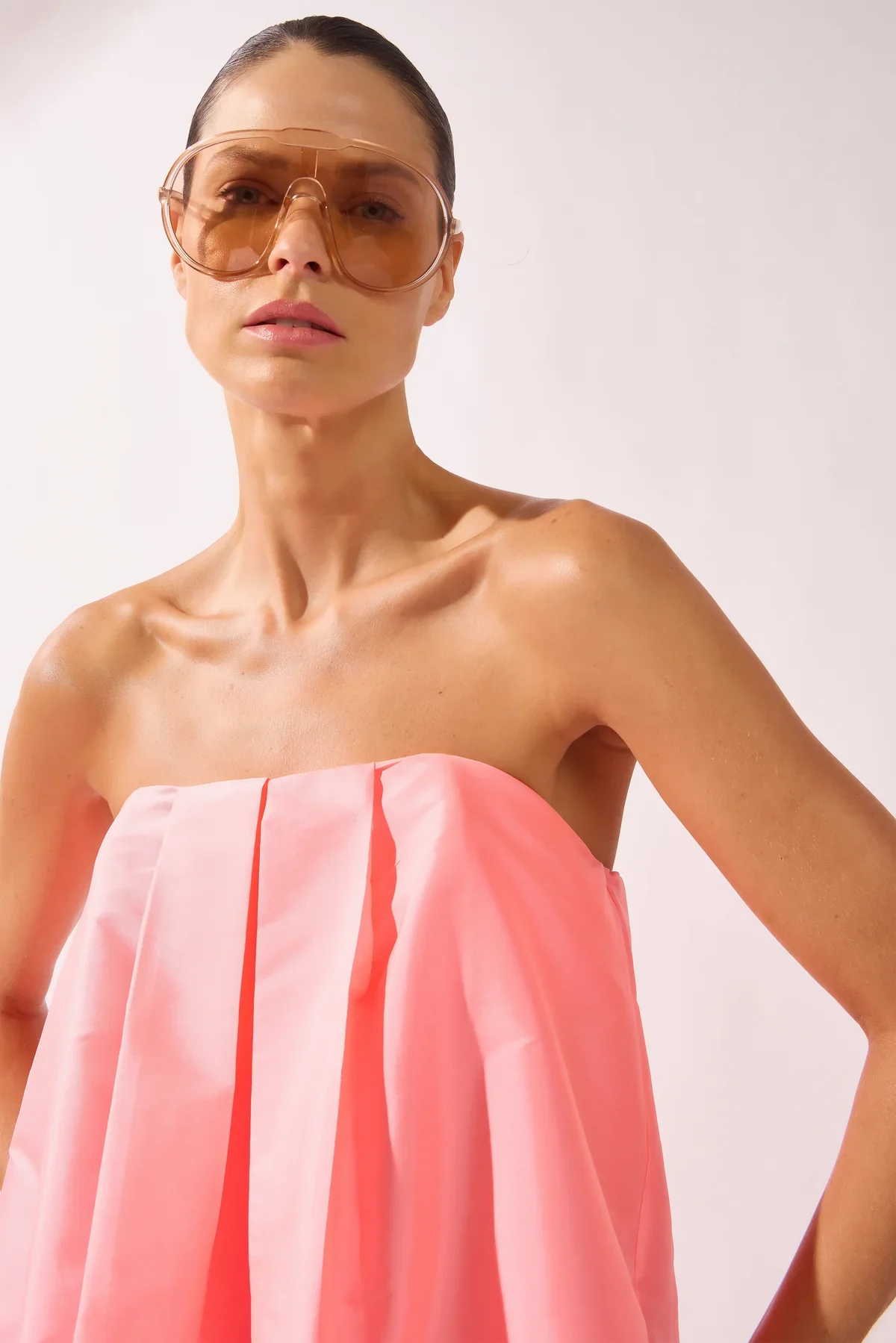 SOLID VOLUMINOUS MAXI DRESS - Image 4