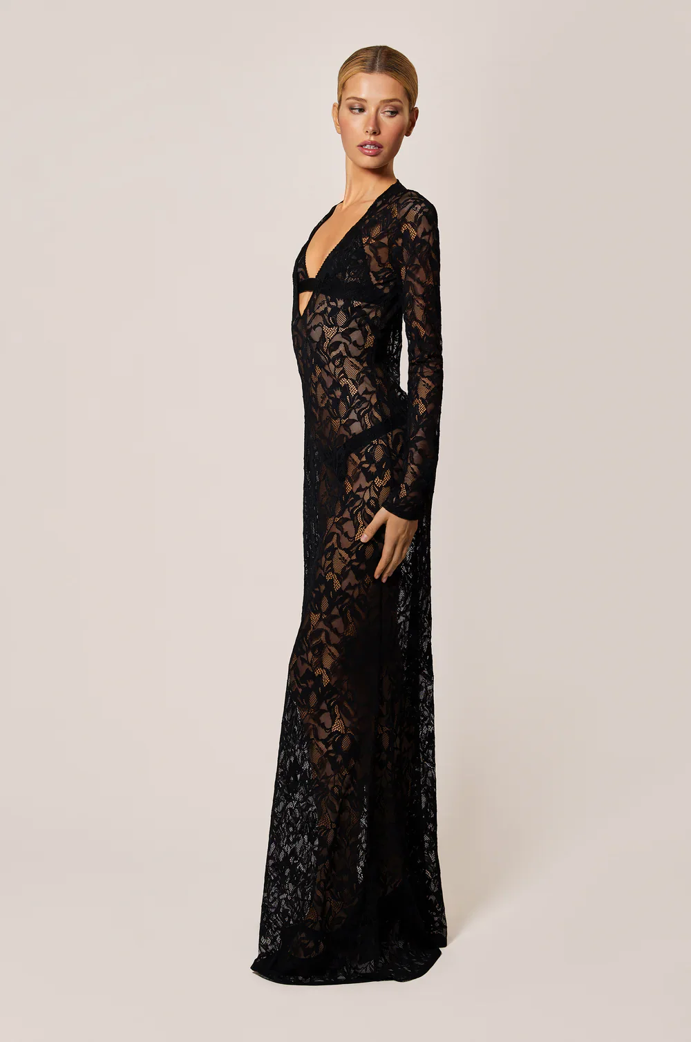 Sophie Stretch Lace Maxi Dress - Image 2