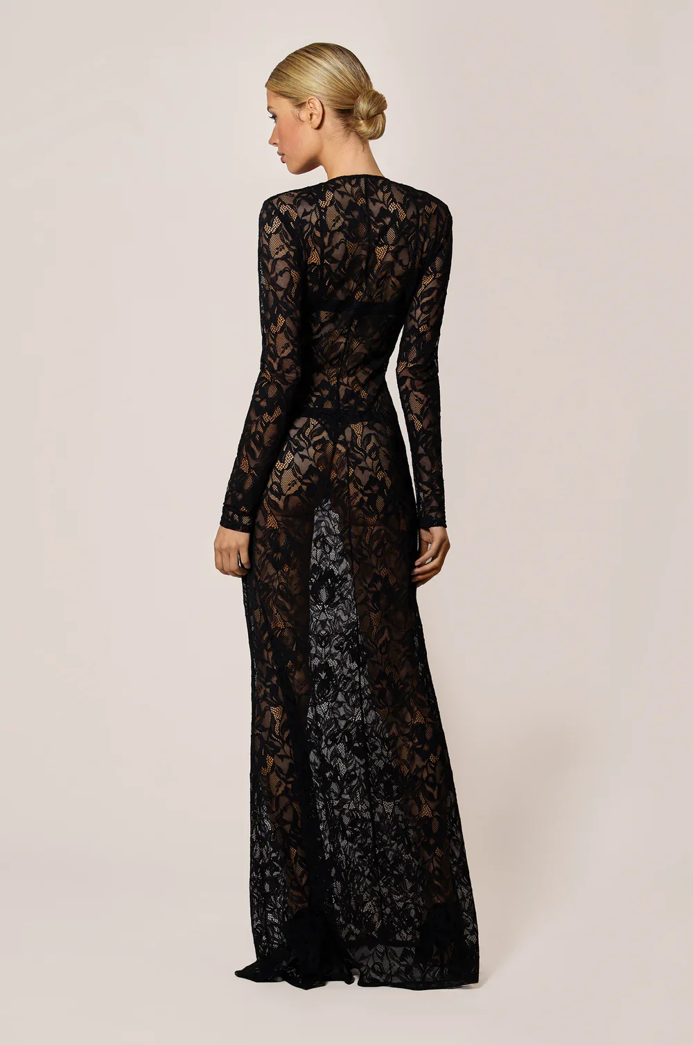 Sophie Stretch Lace Maxi Dress - Image 3