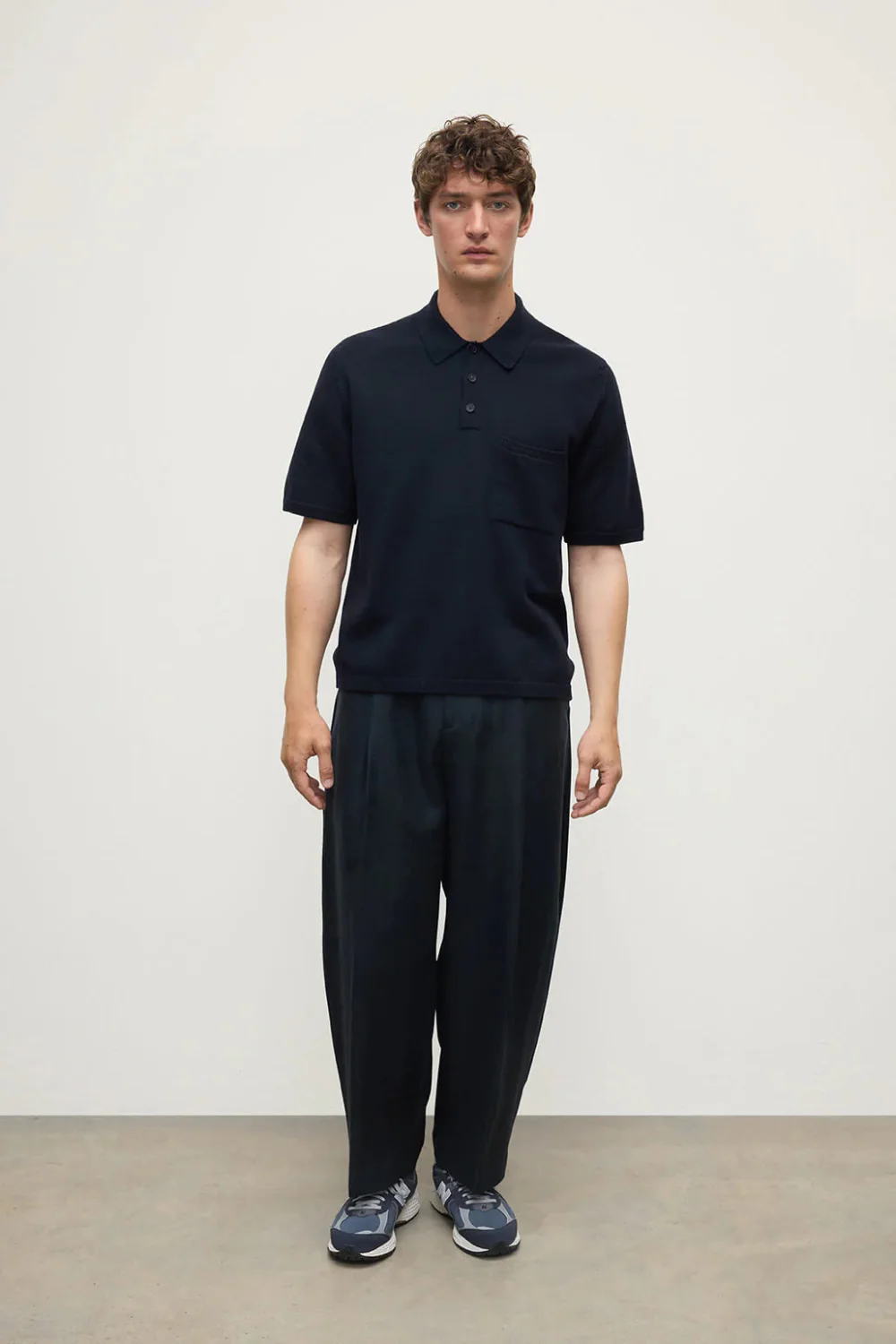 SS Wool Knitted Sweater with Collar - Image 2