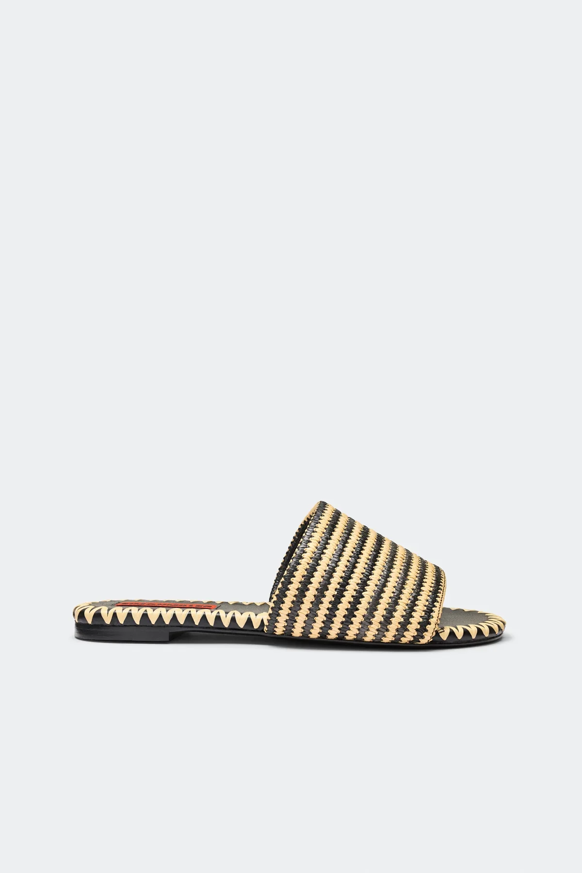 Stripe Raffia Salerno Sandal