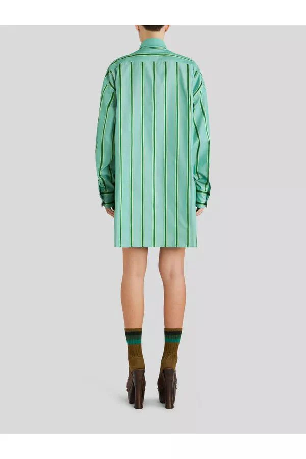 Striped Shirt Dress with Pegasus Logo (Final Sale) - Image 2