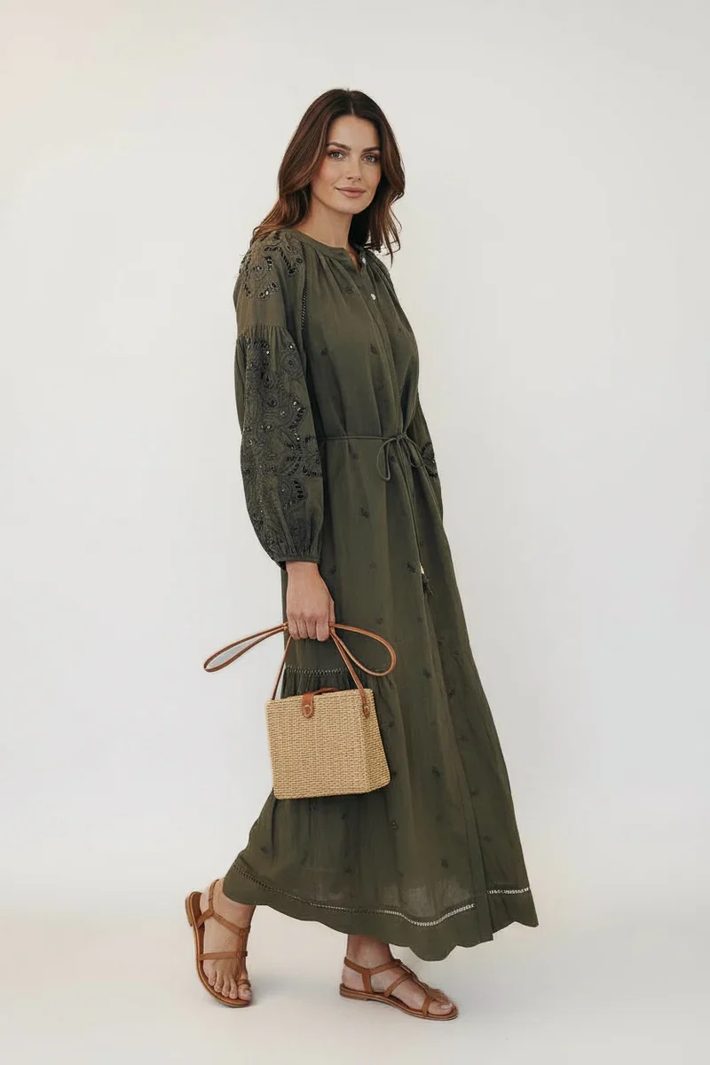 Sunshine Babe Long Olive Green - Image 2