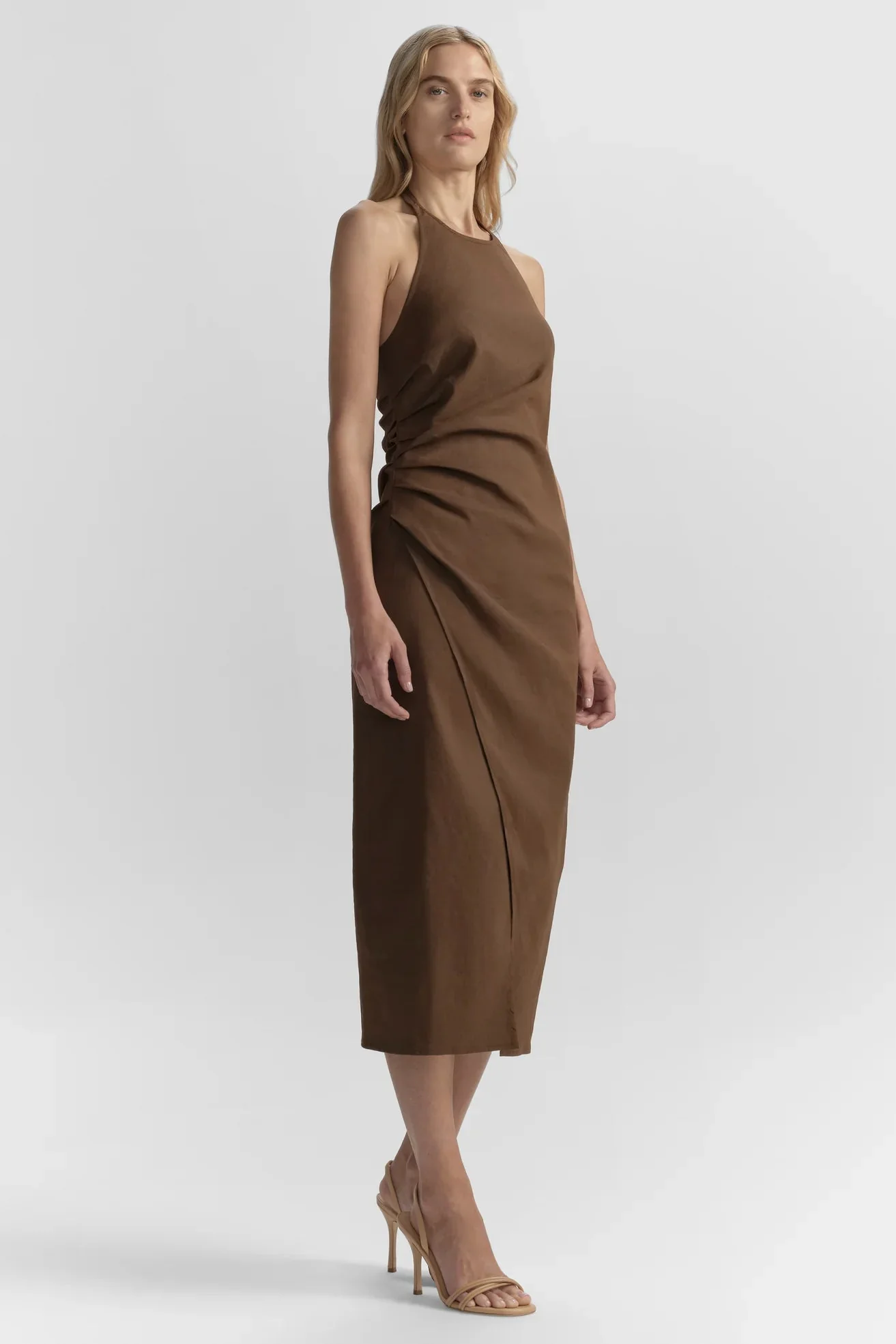 Sylvie Dress Milk Chocolate - Image 2