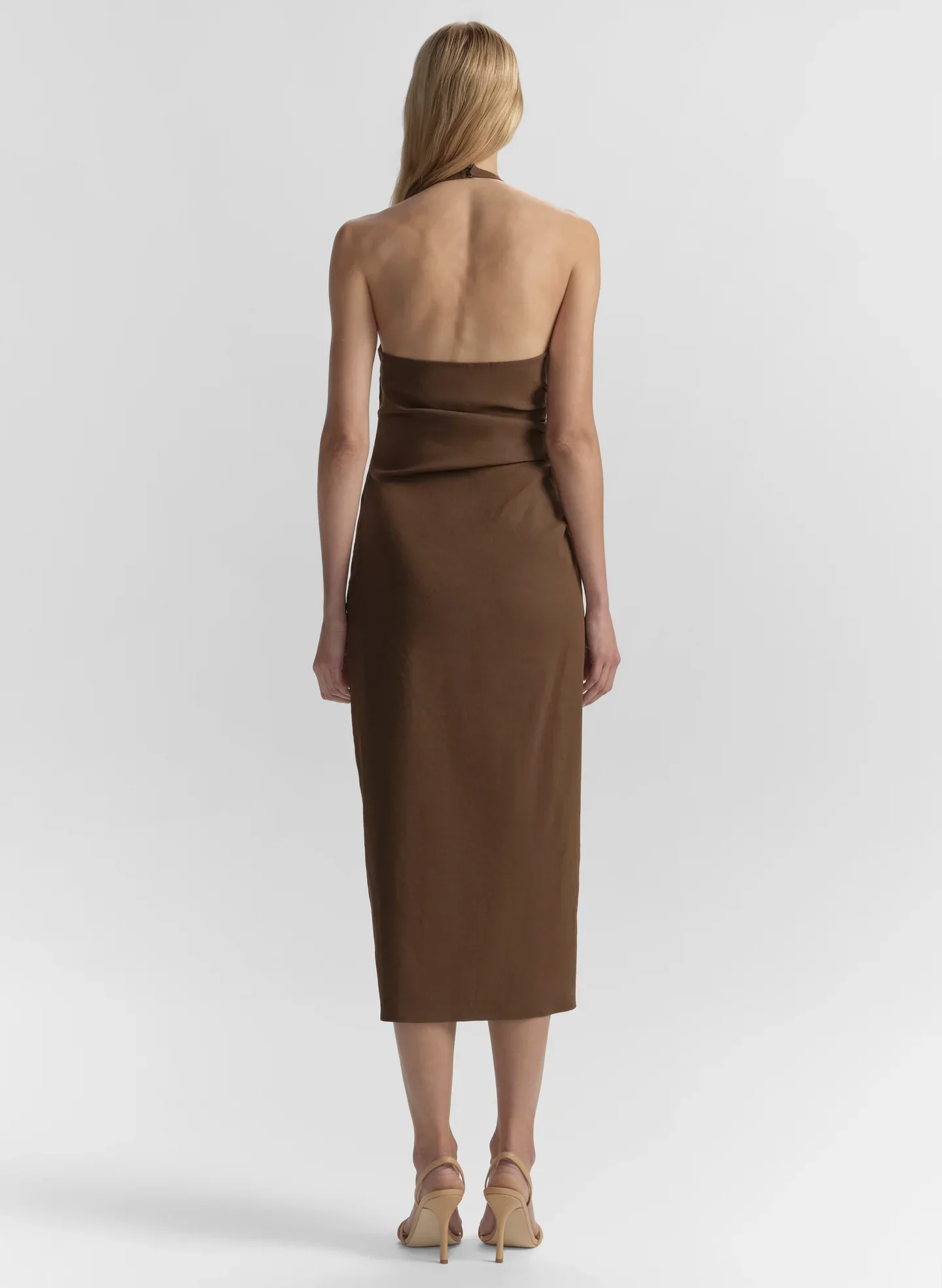 Sylvie Dress Milk Chocolate - Image 3