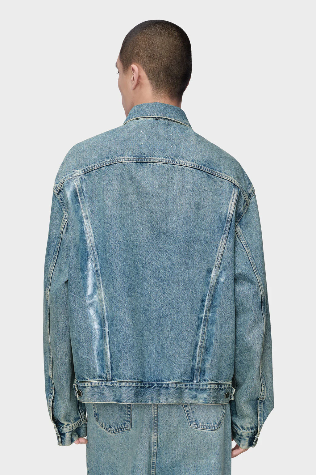 Taped Denim Jacket - Image 3
