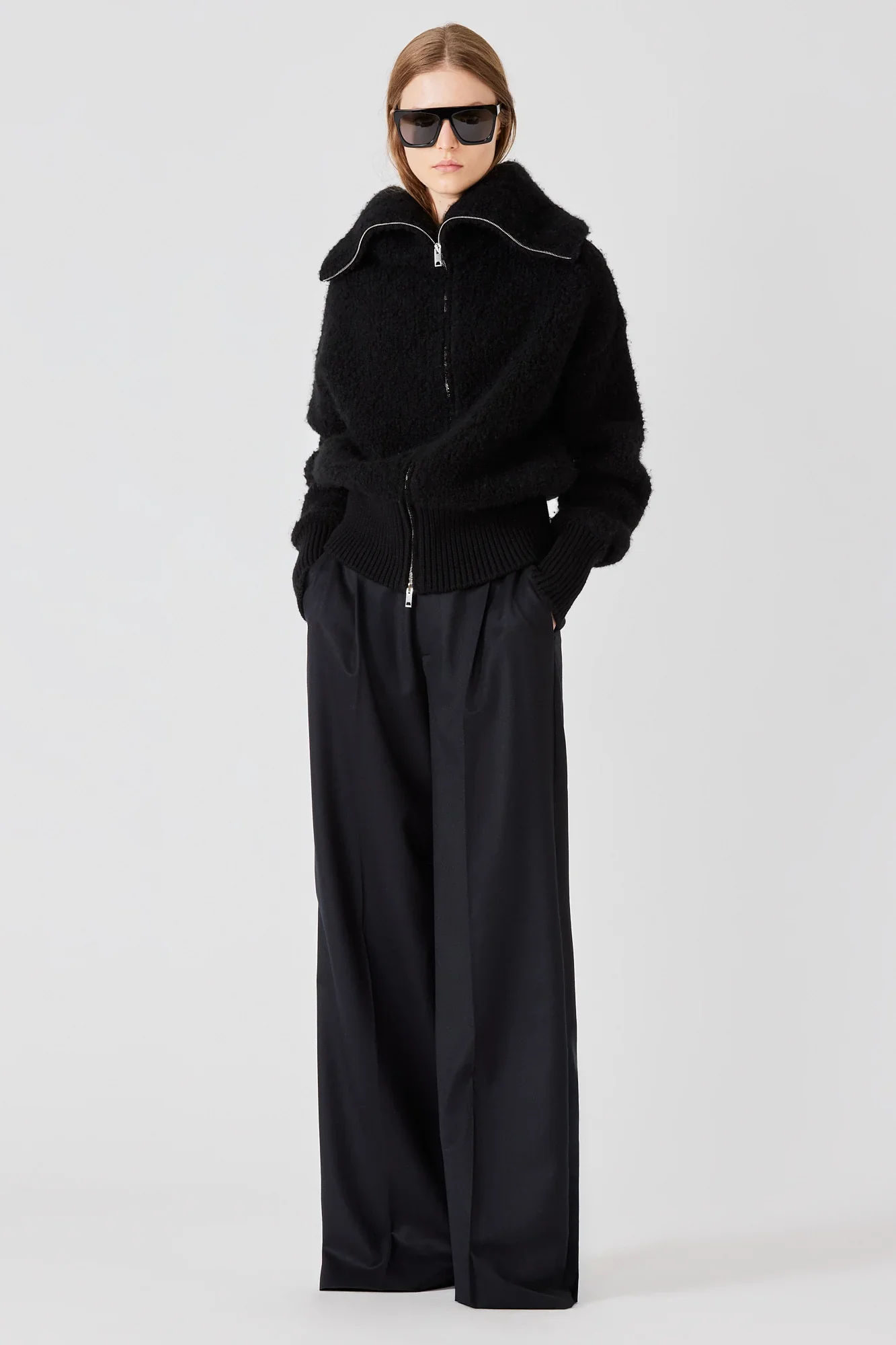 Teddy Zipped Bomber Black - Image 3