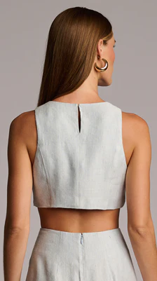 Terrel Top Blue Chambray - Image 3