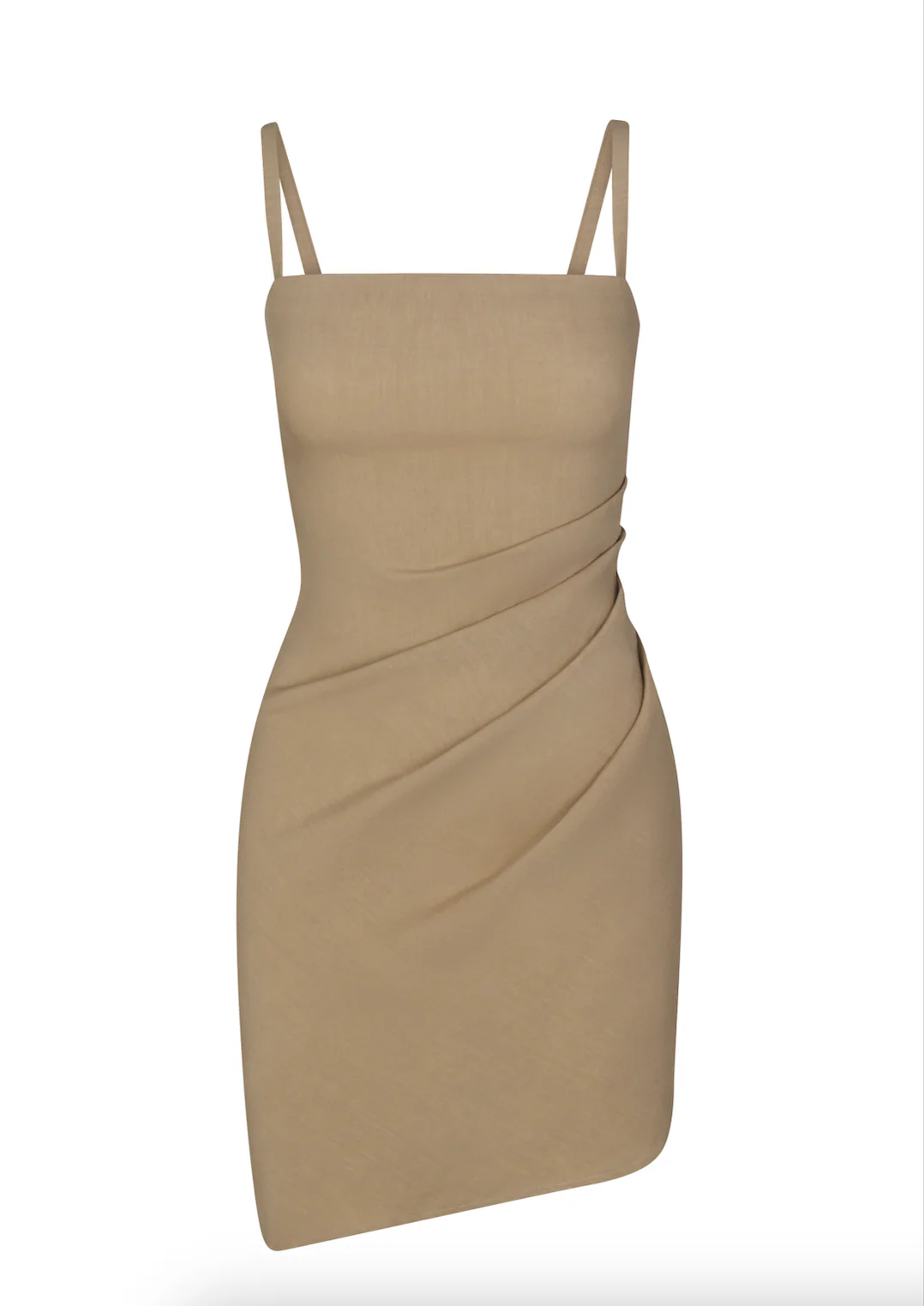 The Nadege Mini Dress Taupe (Final Sale) - Image 3