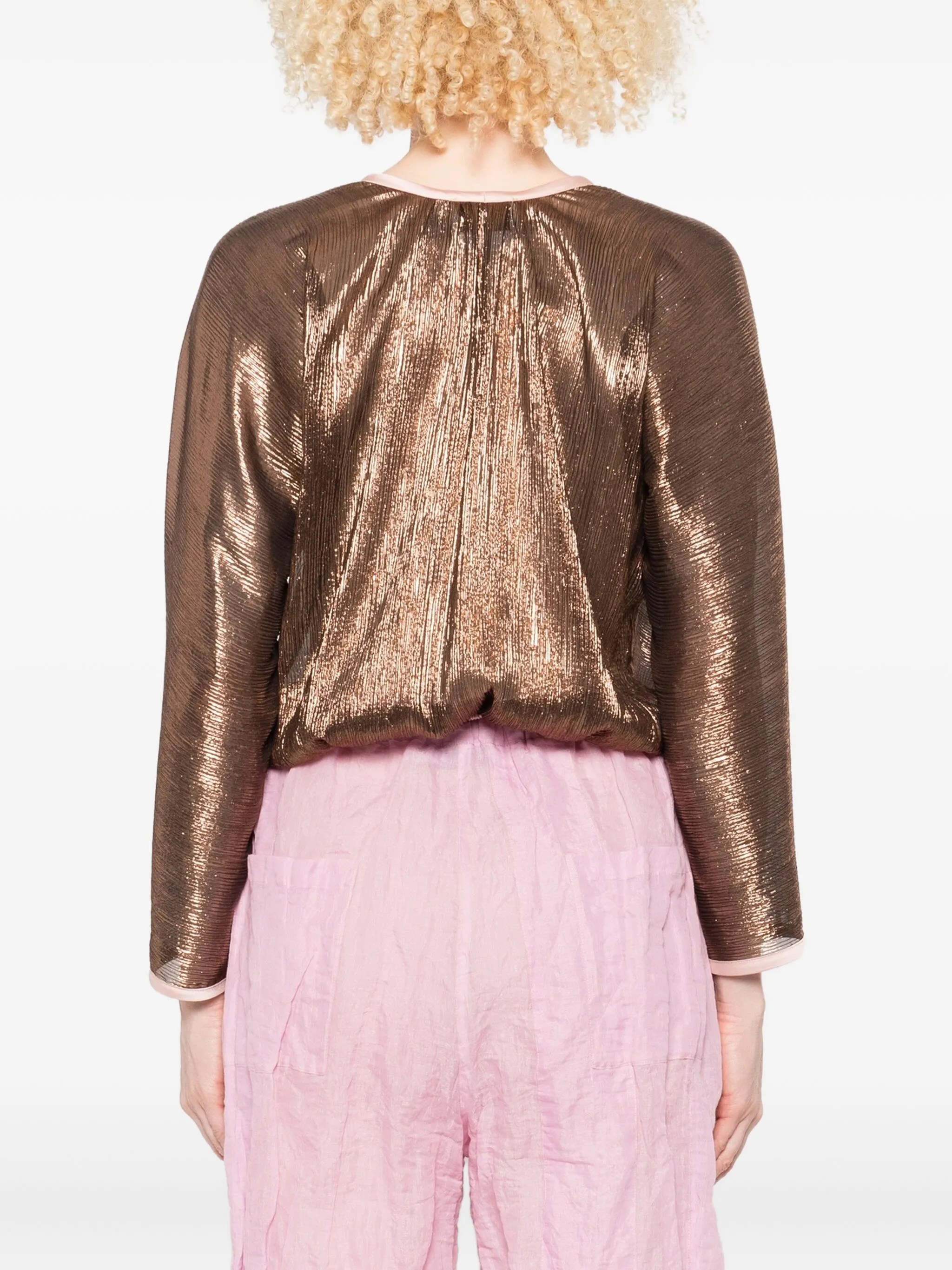 Froisse lame kimono Shirt (Final Sale) - Image 5