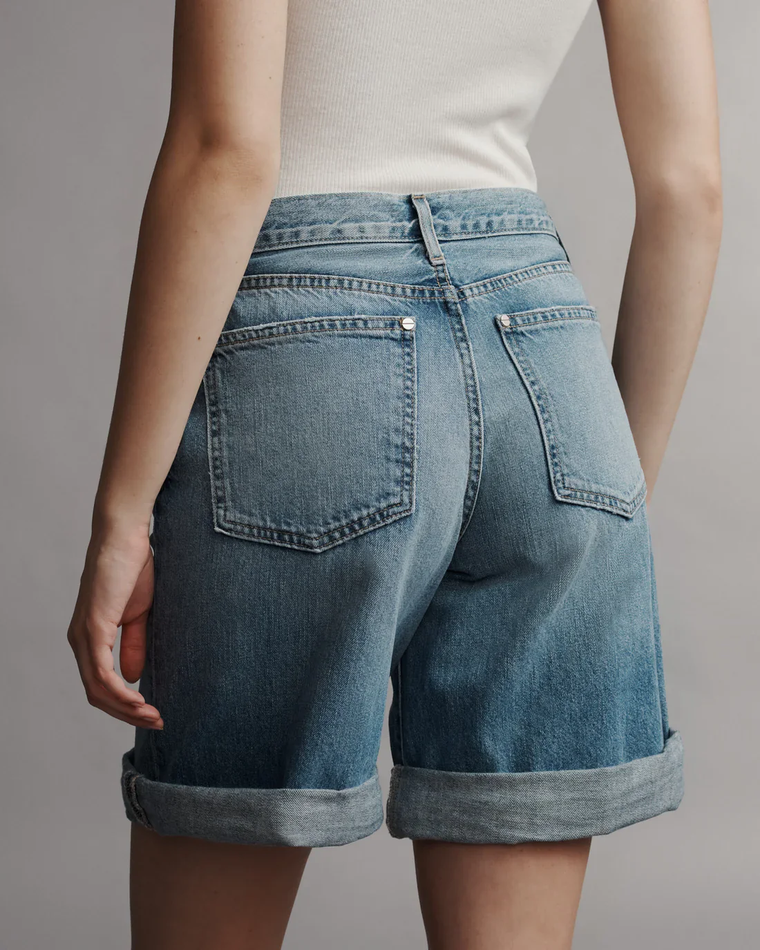 Timmie Shorts Vintage Wash Denim - Image 5