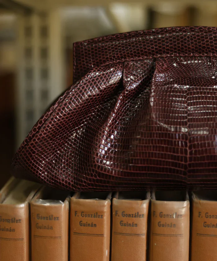 Tina in Lizard Burgundy - Image 4