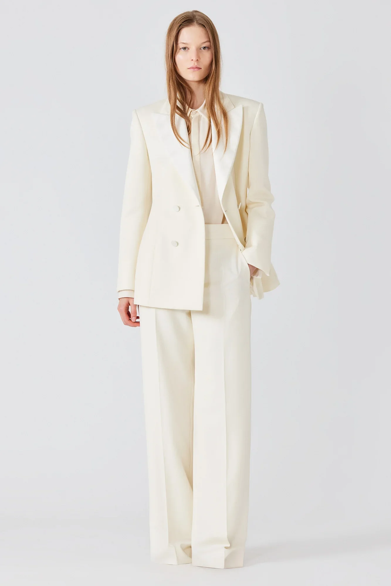 Tuxedo Double Breast Jacket with Silk Revere - Image 4