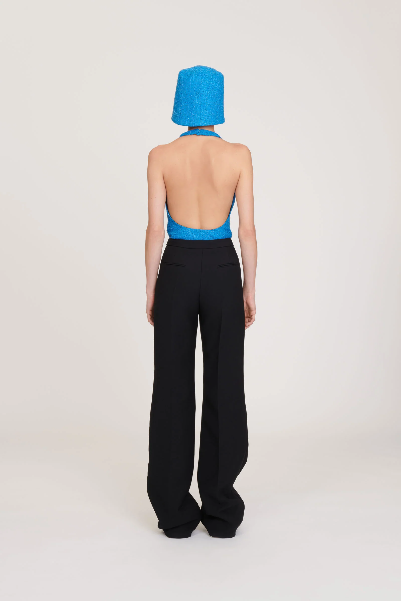 Tweed and Mesh Bodysuit (Final Sale) - Image 2