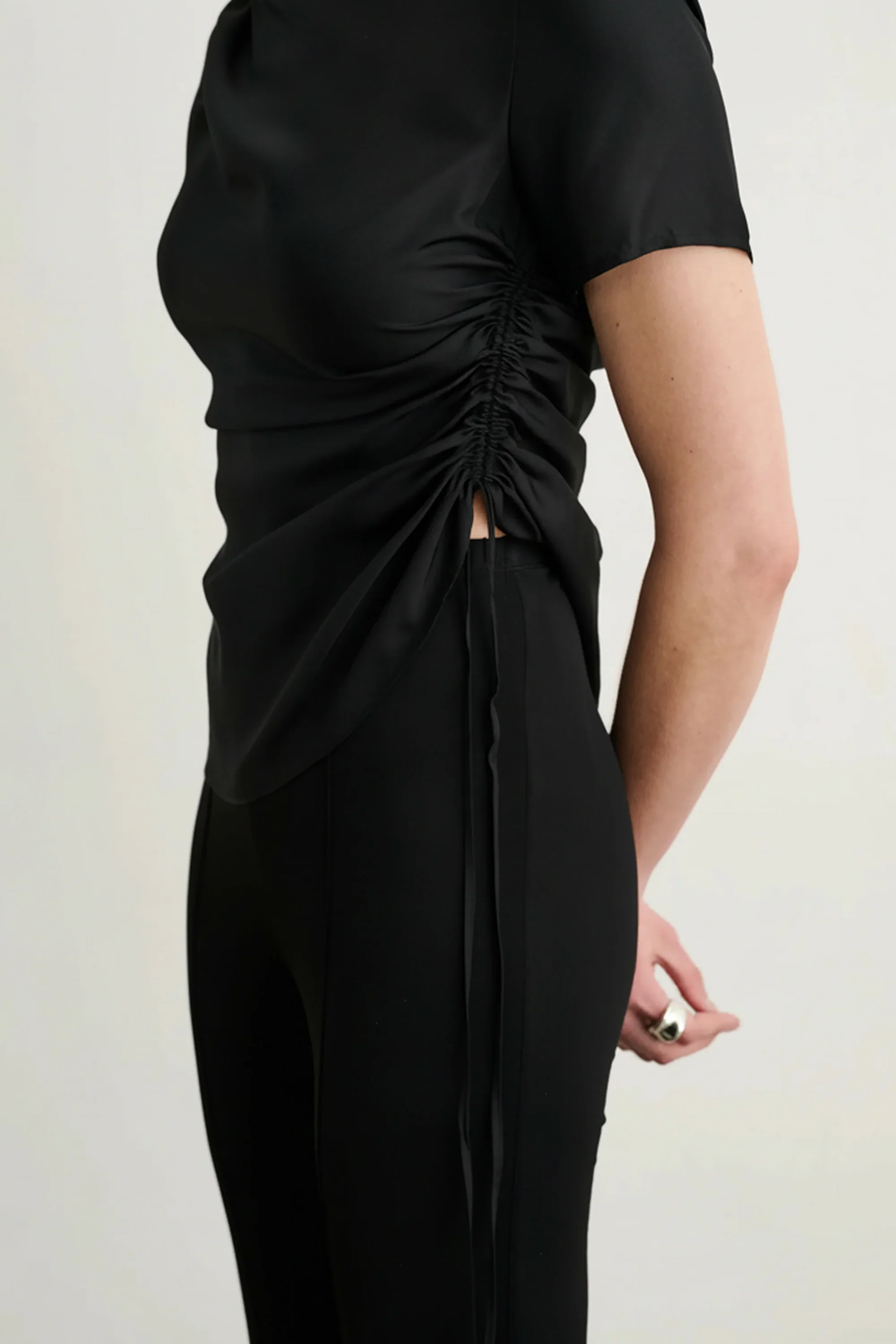 Uma SS Top with Drawstring Detail - Image 3