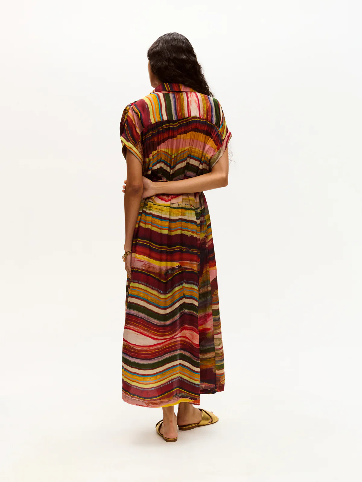 Valerie Kaftan Ruby Marble print - Image 2