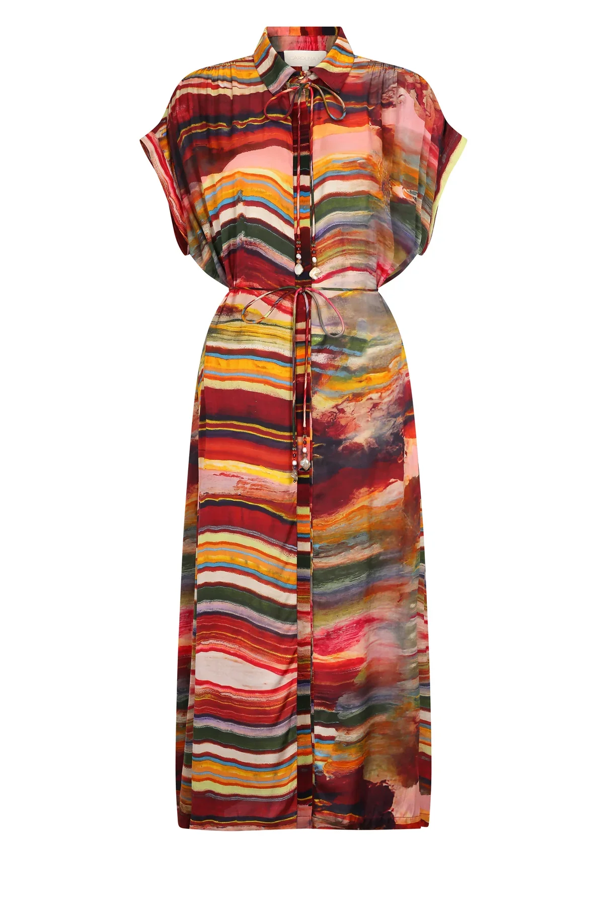 Valerie Kaftan Ruby Marble print - Image 3