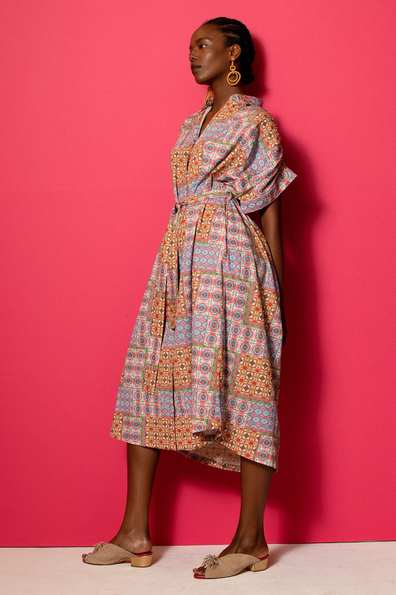 Valerie Kaftan Mix Tiles Rose (Final Sale)* - Image 3