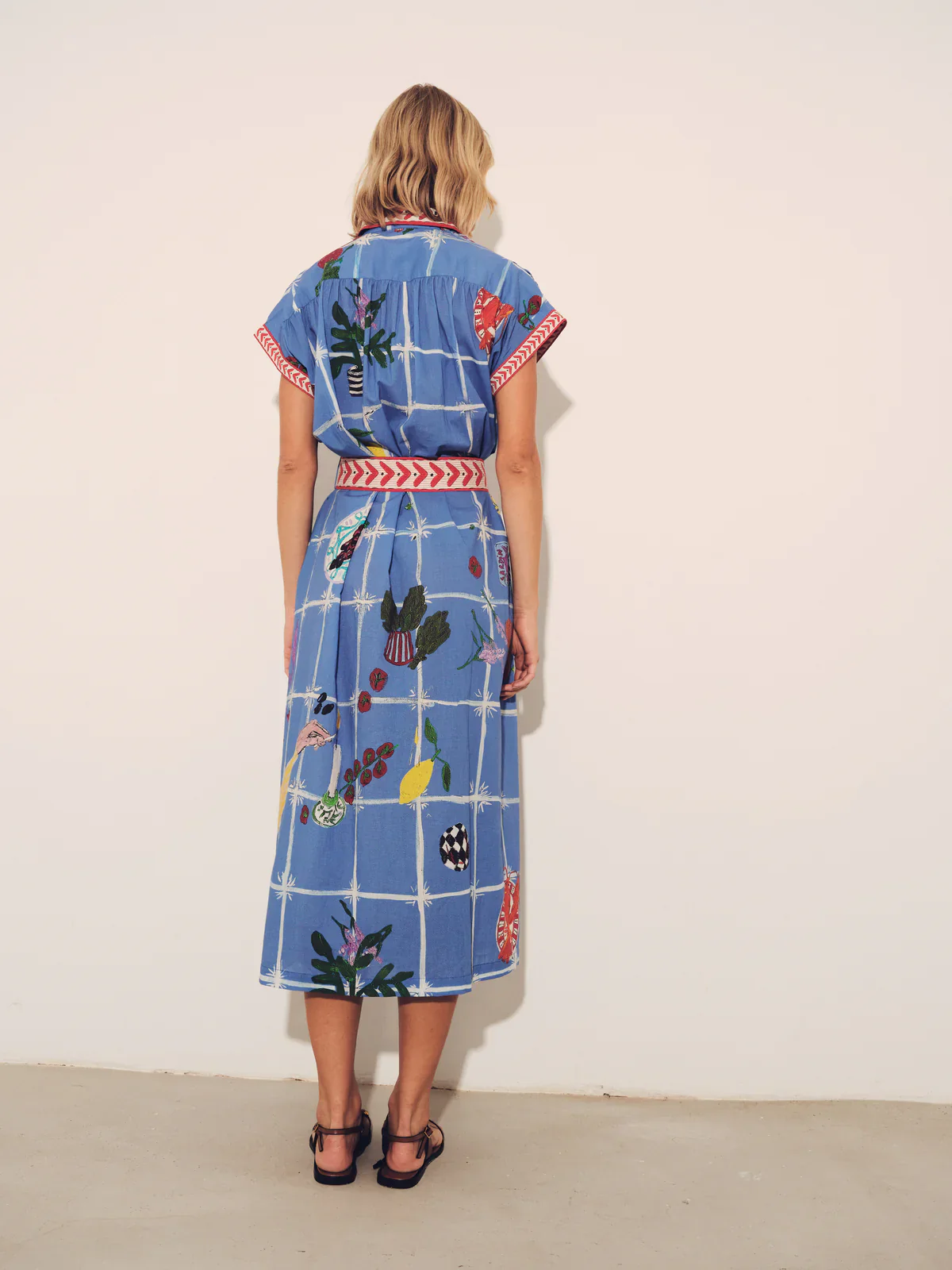 Valerie Kaftan Picnic Blue - Image 3