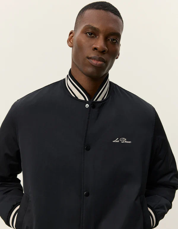 Varsity Tech Jacket Black - Image 3