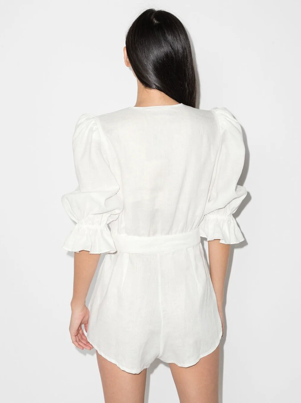 Vintage Orchid Solid Playsuit Off White (Final Sale) - Image 3