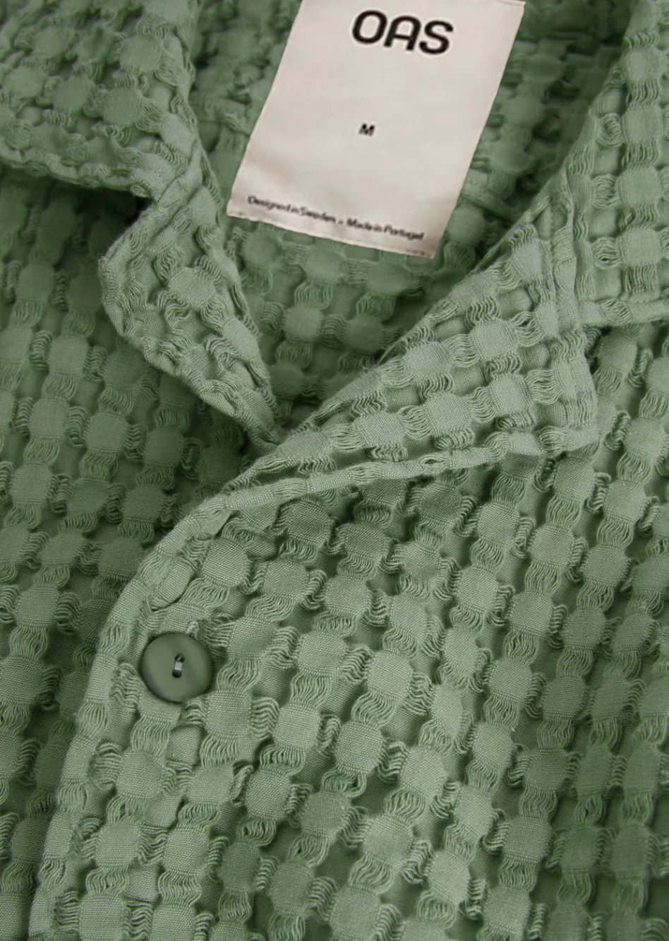 Waffle Cuba Shirt Green - Image 3