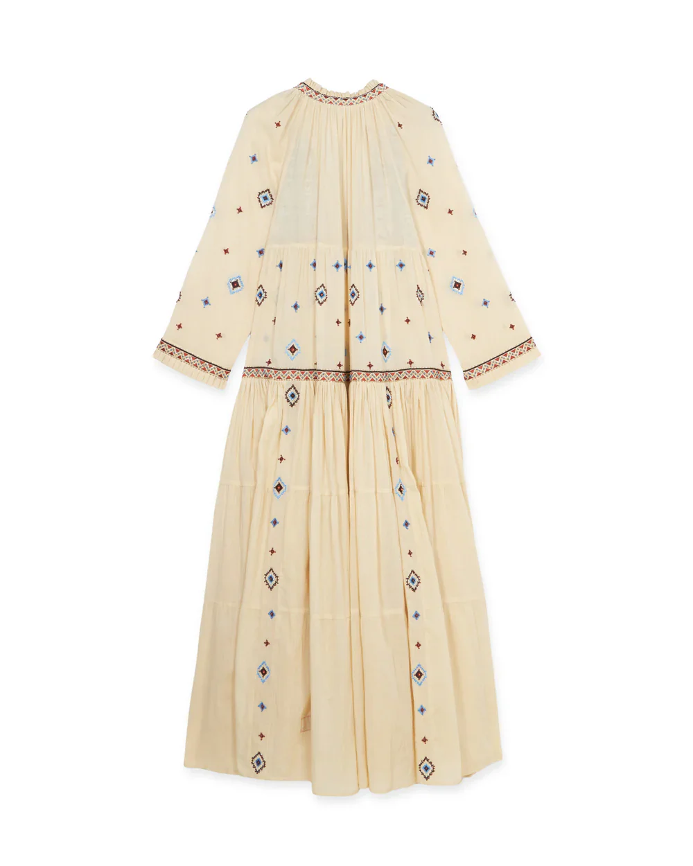 Wide Caftan with Embroidered Bib (Final Sale) - Image 3