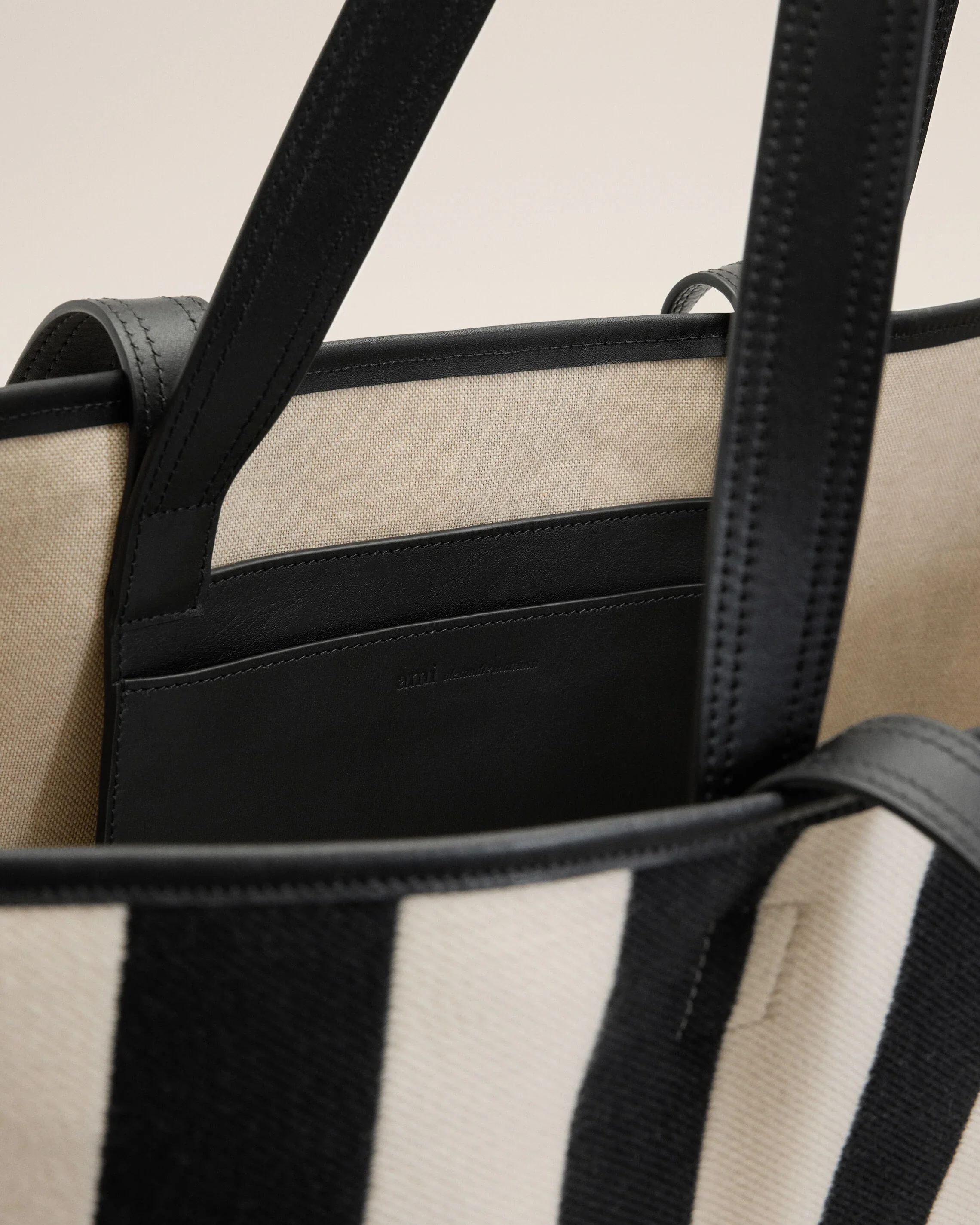White Cotton Ami De Coeur Shopping Bag - Image 3