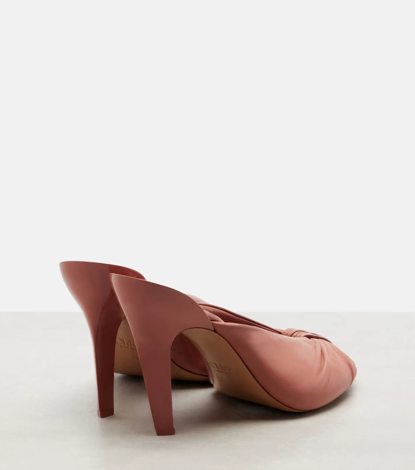 Suzie heeled mule woodrose - Image 3