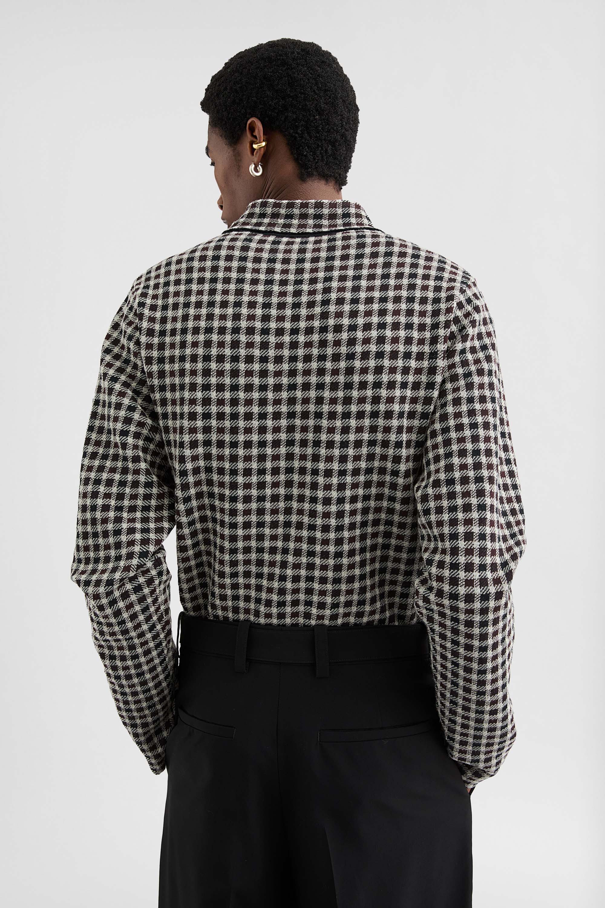 Wool Blend Zip-Up Shirt - Image 3