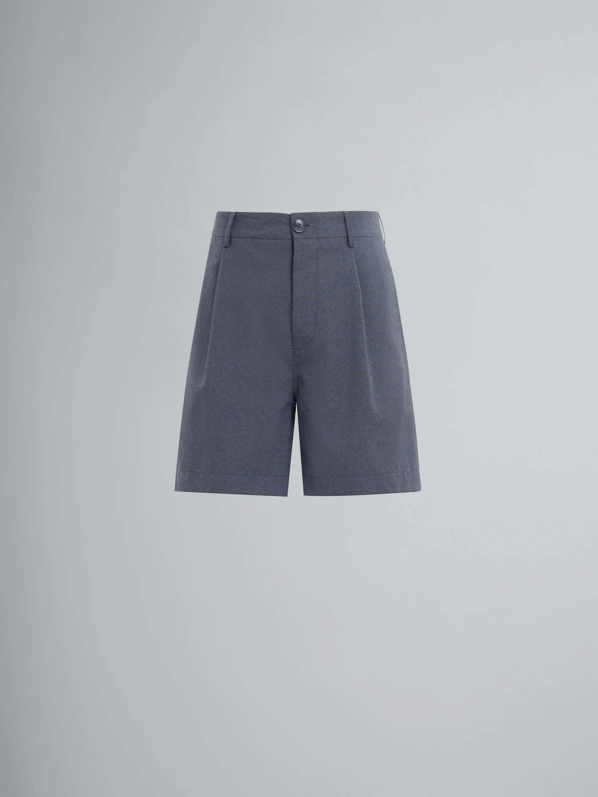Wool Tailored Shorts with Front Crease (Final Sale) - Image 3