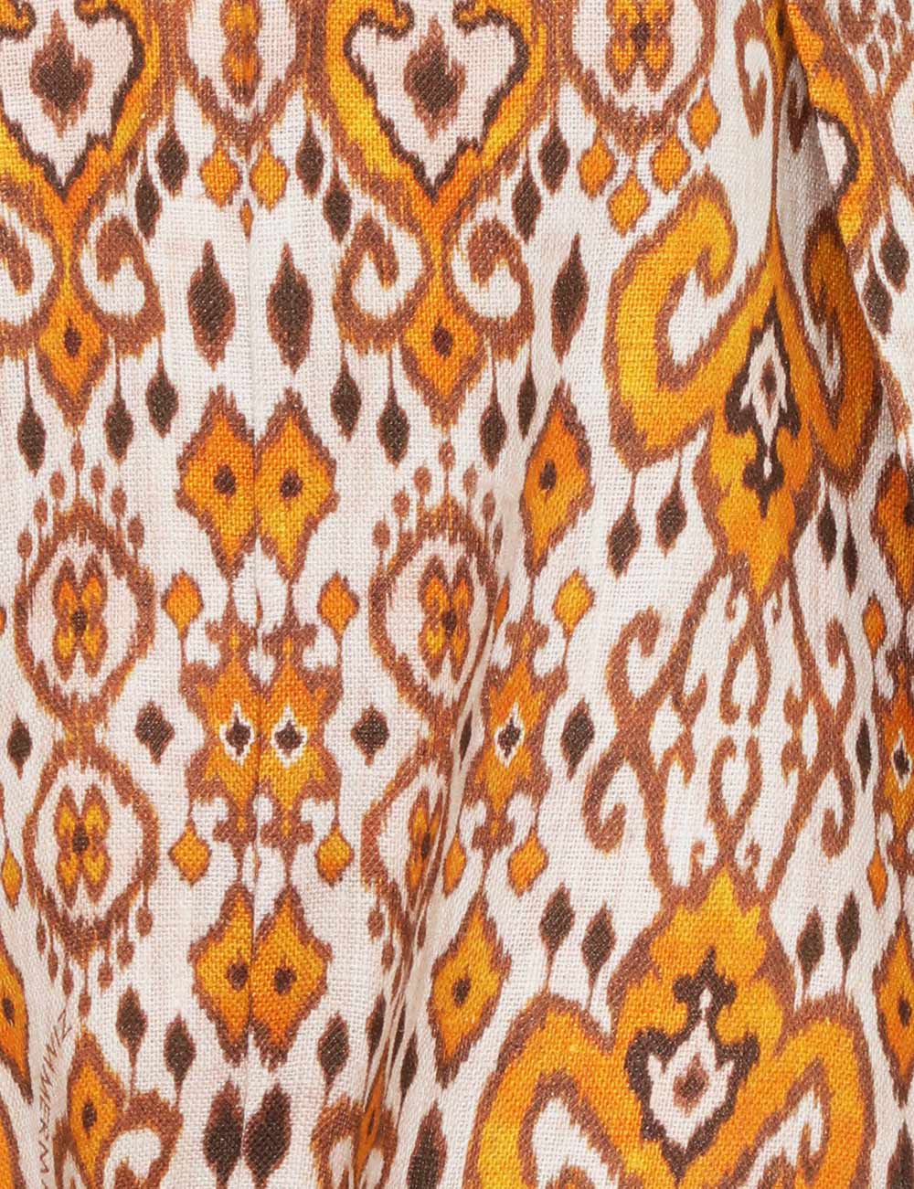 Wylie Fitted Short Orange Ikat (Final Sale) - Image 7