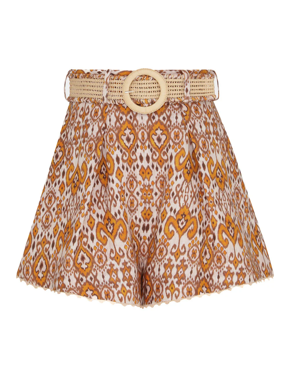 Wylie Fitted Short Orange Ikat (Final Sale) - Image 8