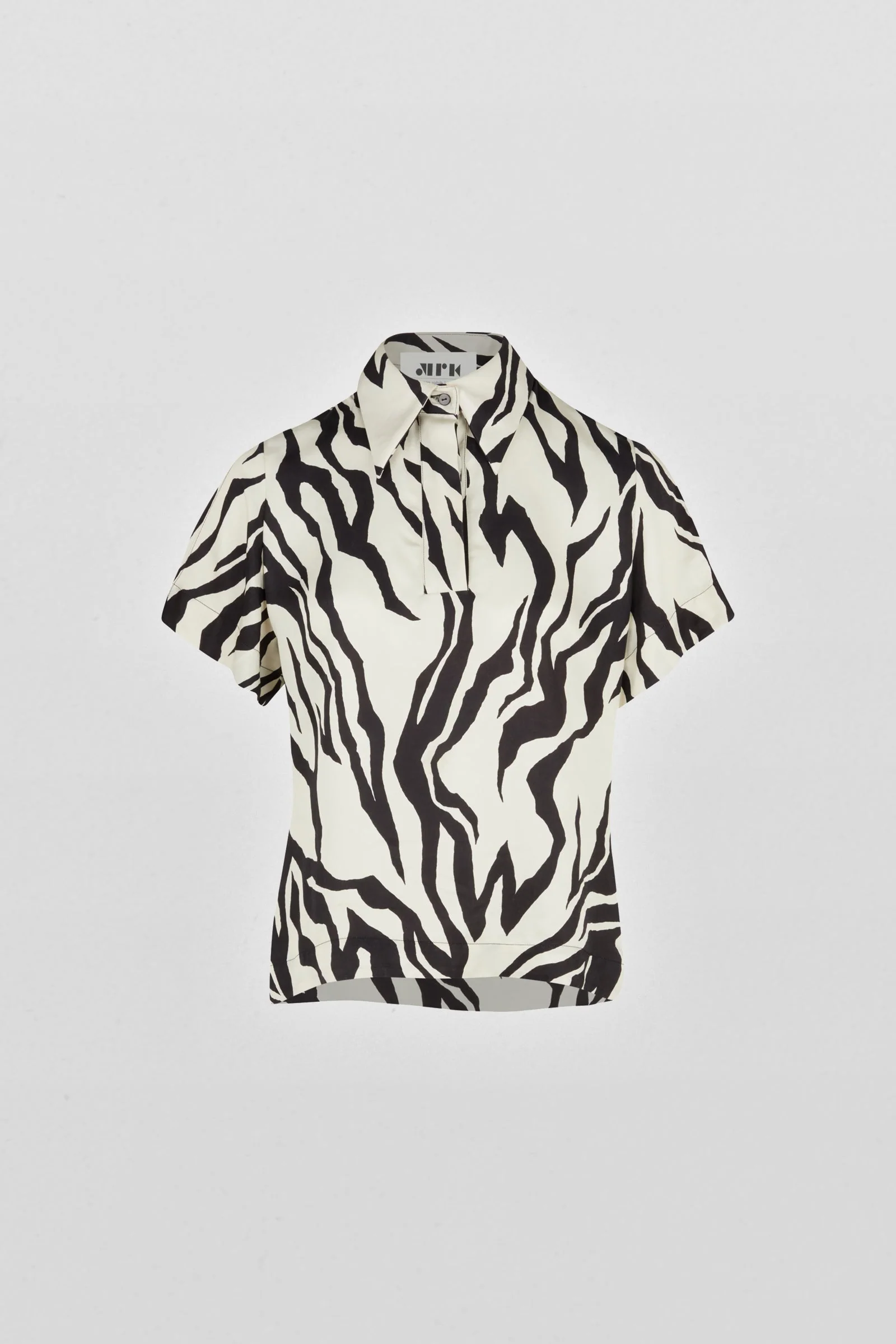 Zebra Print Polo Shirt (Final Sale) - Image 3