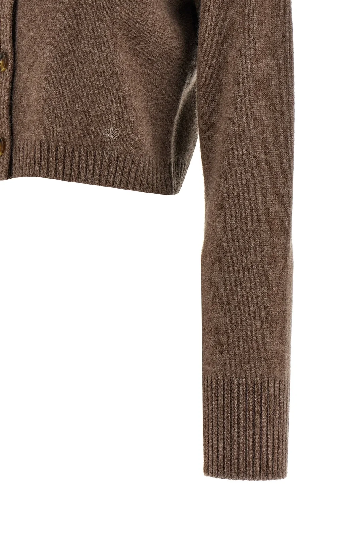 Zephir LDS Cropped Cardigan Brown - Image 4