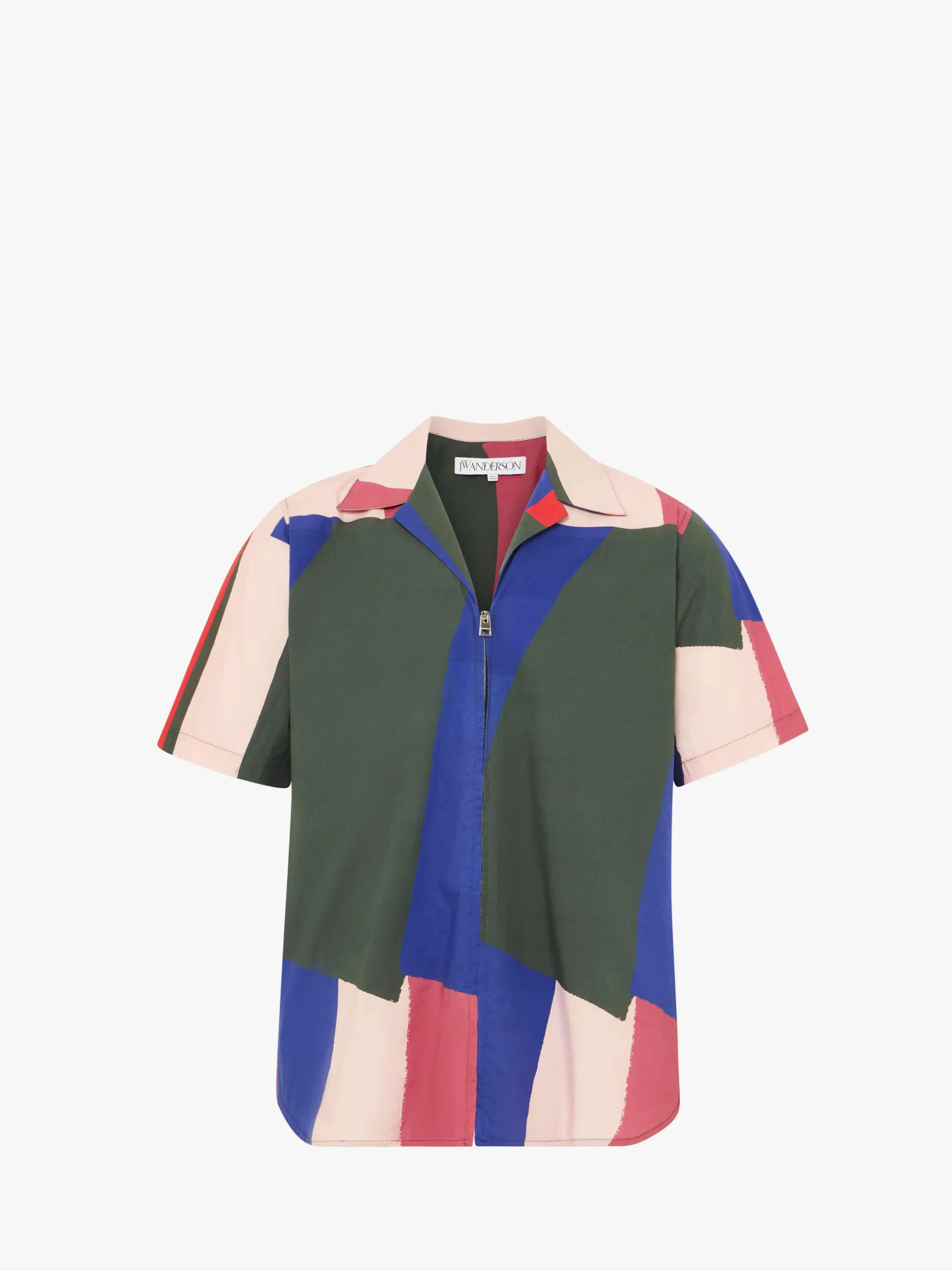 Zip Up Short Sleeve Printed Shirt (Final Sale) - Image 3